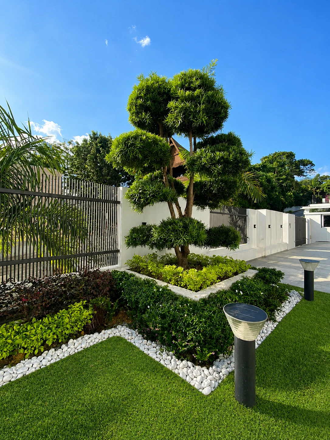 Structured garden planting from an AHR residential project
