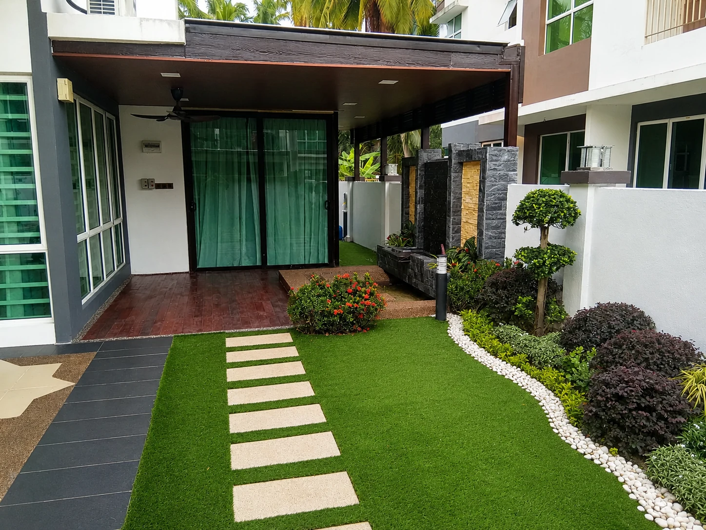 Completed landscape view for a Kuala Selangor project