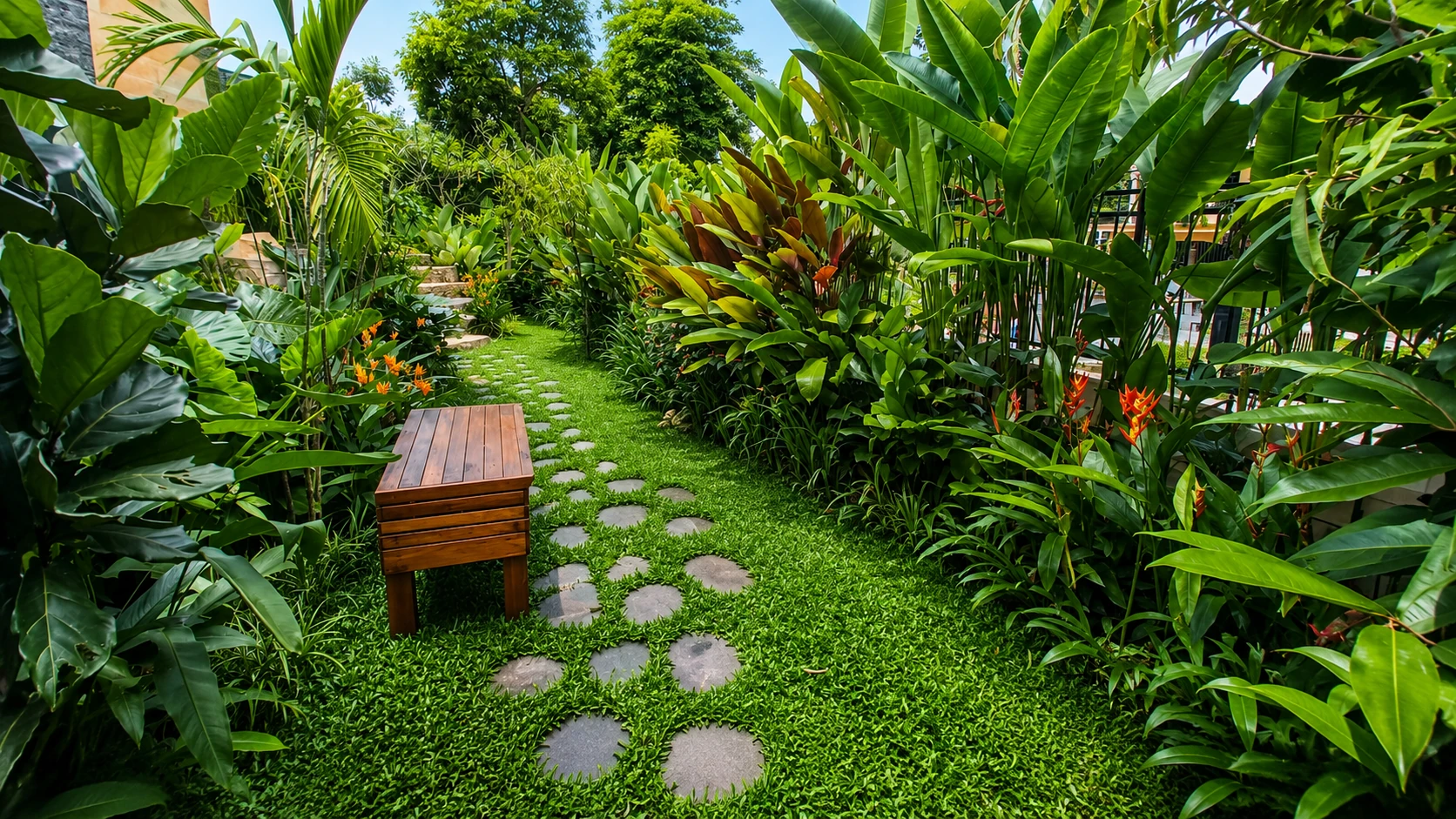Tropical residential garden in Seksyen 9, Shah Alam